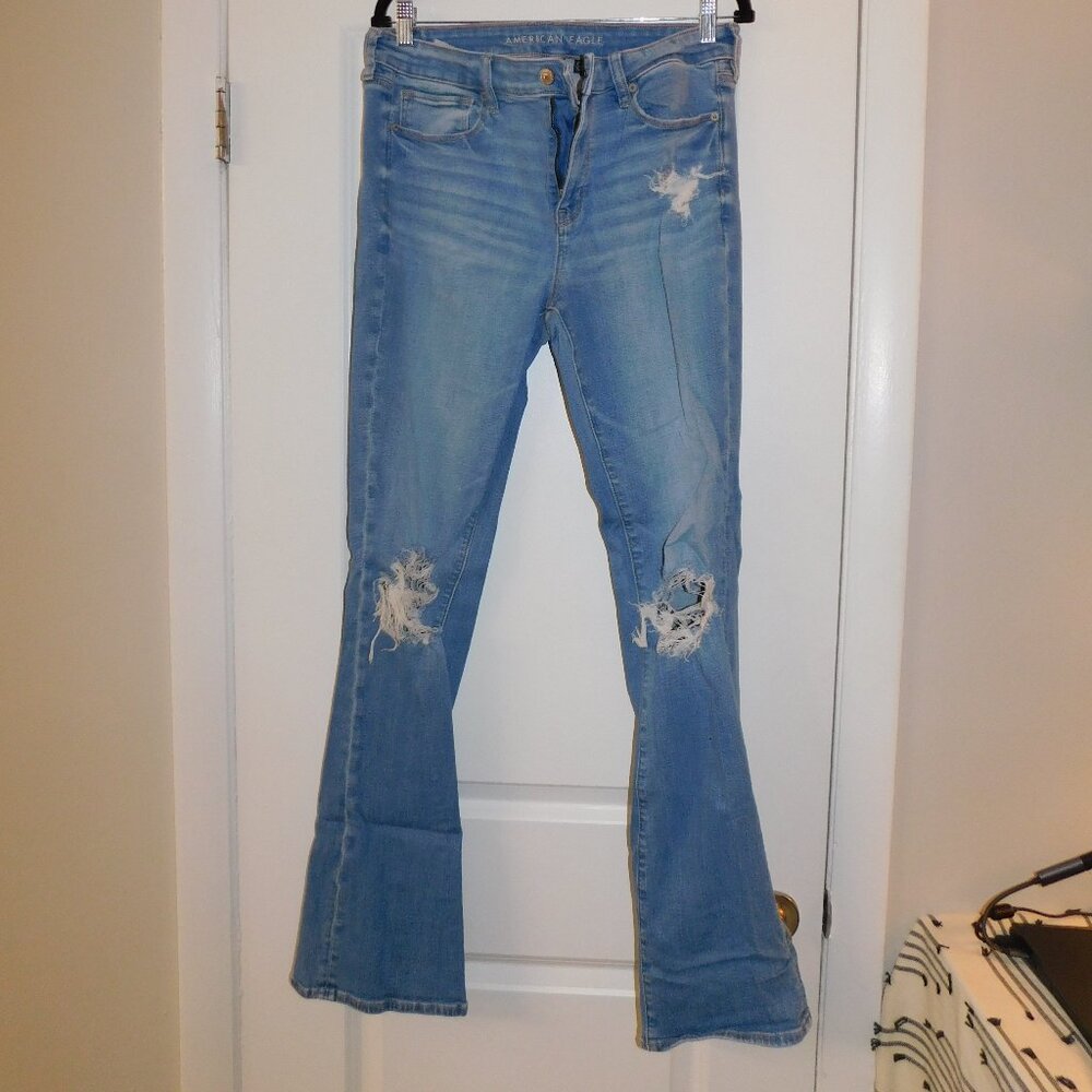 American Eagle Skinny Kick Jeans - Size 14, X-Long